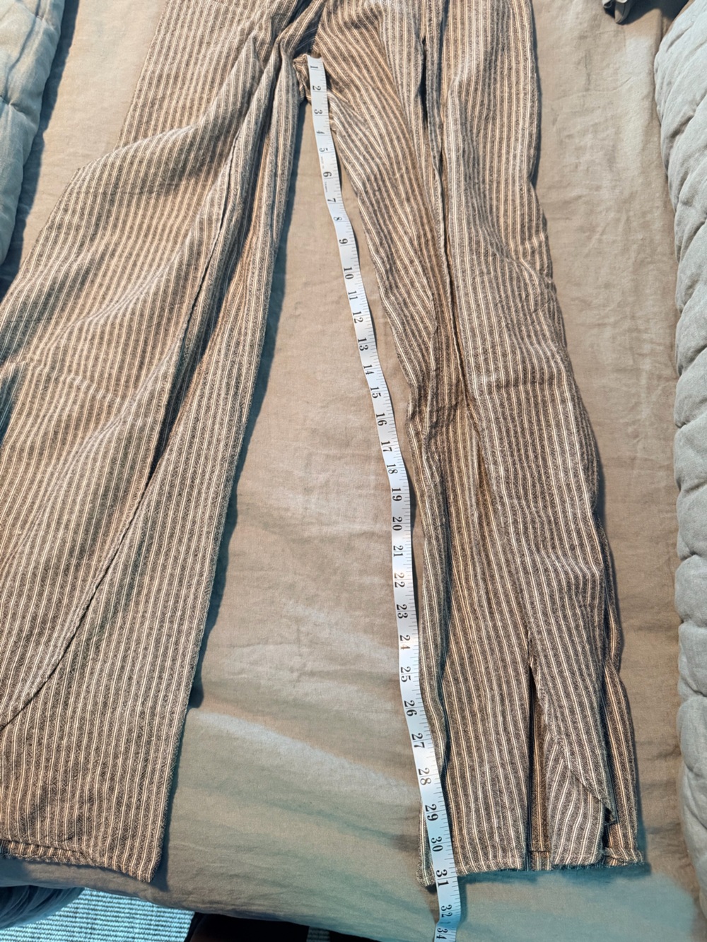 Bobi Evereve Striped Wide-Leg Pants White & Black 100% cotton Sz Small - Picture 7 of 7